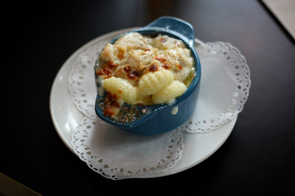 gratin de gnocchi au Comté et poulet 7eme Art Audincourt 25400